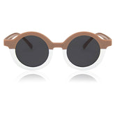 Kids Sunglasses Stylish and Compact Kids Eyewear for Summer (Brown)